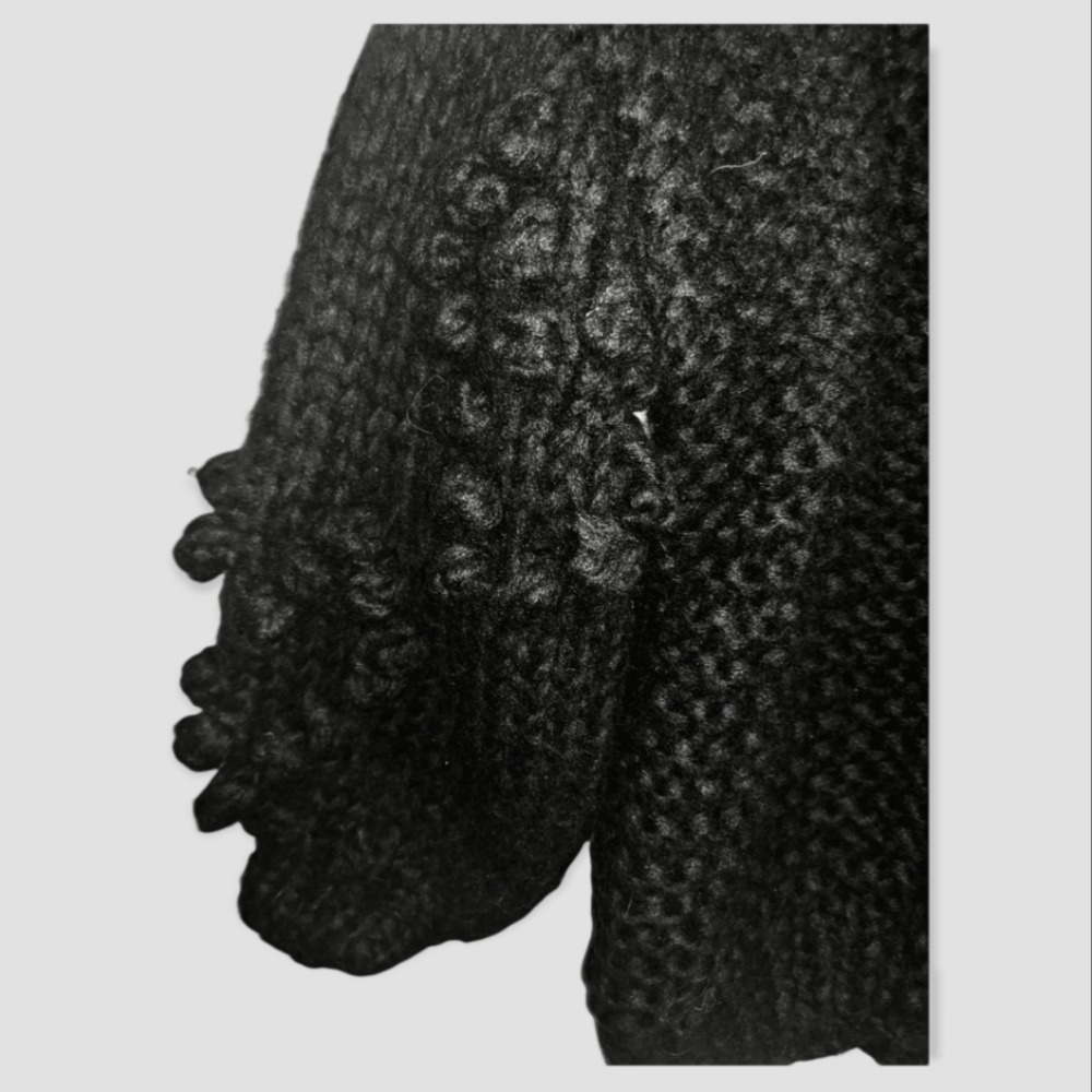 Wishlist Bubble Sleeve Handmade Sweater